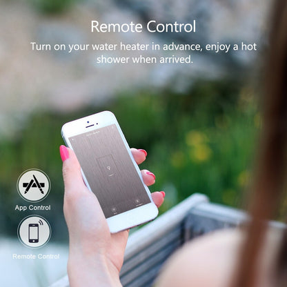 Anjielo Smart Home Tuya Water Heater Smart Switches, 20A WIFI Voice Remote Control Home Boiler Touch Wall Panel Timer Controller