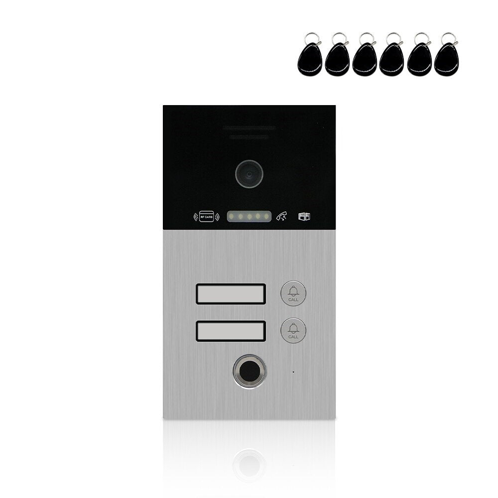 Anjielo Smart Home Video Doorbell 1080P FHD Outdoor Waterproof Fingerprint Smart Home DoorBell Panel for Video Intercom System with IC Card