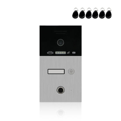 Anjielo Smart Home Video Doorbell 1080P FHD Outdoor Waterproof Fingerprint Smart Home DoorBell Panel for Video Intercom System with IC Card