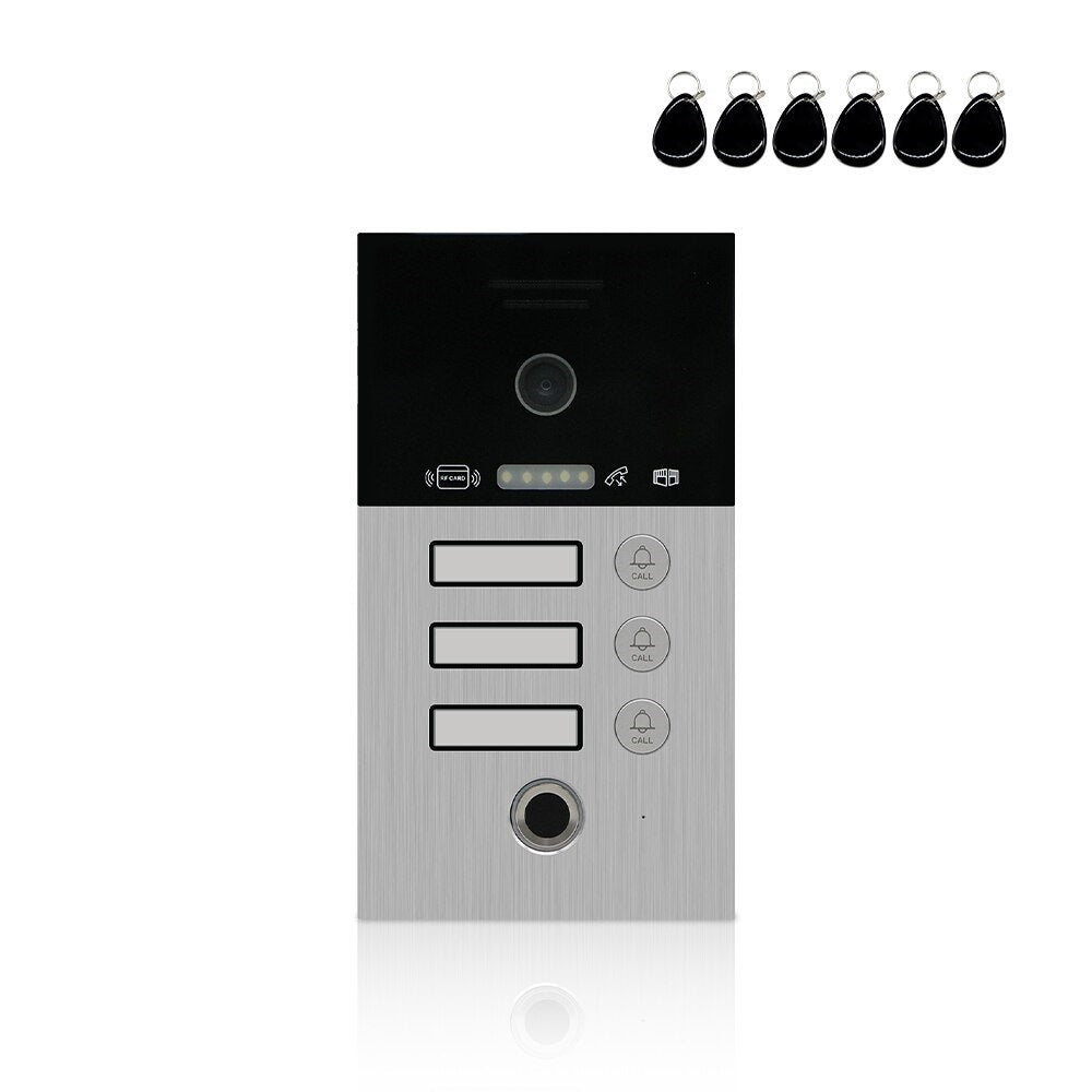 Anjielo Smart Home Video Doorbell 1080P FHD Outdoor Waterproof Fingerprint Smart Home DoorBell Panel for Video Intercom System with IC Card