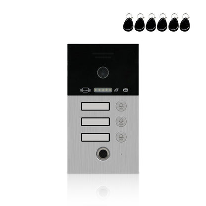Anjielo Smart Home Video Doorbell 1080P FHD Outdoor Waterproof Fingerprint Smart Home DoorBell Panel for Video Intercom System with IC Card
