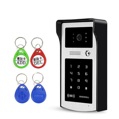 Anjielo Smart Home Wired Doorbell RFID Video Camera Support Card Password Unlock