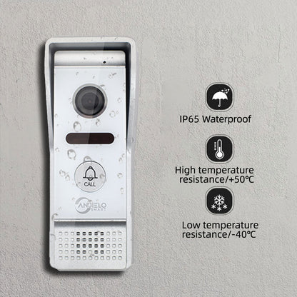 Anjielo Tuya Video Intercom System 7 Inch Monitor Video Doorbell with Camera 1080P Video Portero Wifi Con Apertura Puerta