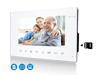 Anjielo Tuya Video Intercom System 7 Inch Monitor Video Doorbell with Camera 1080P Video Portero Wifi Con Apertura Puerta