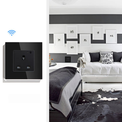 Anjielo Smart Home Tuya WIFI in-Wall Outlets, No Hub Required – Smart Socket Works with Alexa and Google Home, Only 2.4 GHz