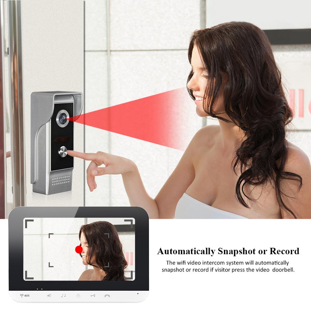 Anjielo Wifi Video Doorphone Intercom System IOS/Android Smart Mobile Phone App Remote Control/Access Control Power Supply/Electric Lock