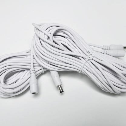 Ajielo DC12V Power Extension Cable 2.1*5.5mm Connector Male To Female For CCTV Security Camera