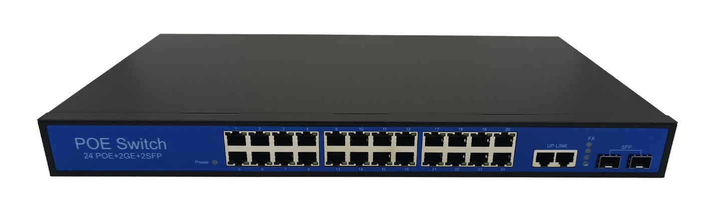 Anjielo Universal POE Ethernet switch IP phone home router 1-24 ports support af15.4W Network Power Supply Power supply priority mechanism Fast and forwarding MAC automatic learning and aging