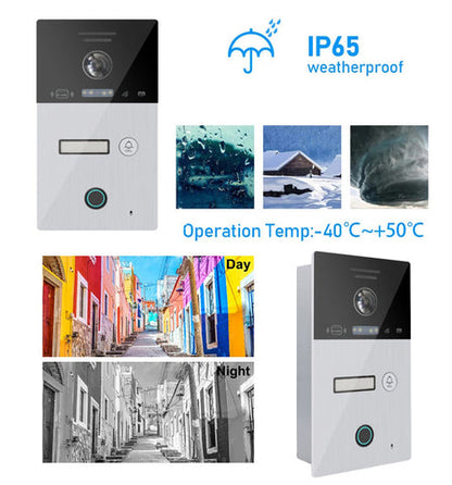 Anjielo Smart Home WIFI smart 7 inch Home video door phone intercom system Unlock 1080P Screen Video Intercom System