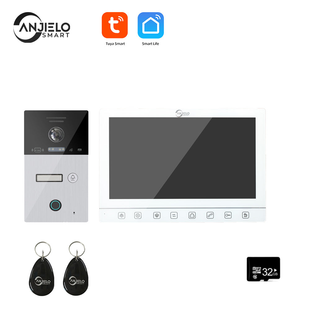 Anjielo Smart Home Tuya Video Intercom For Home WIFI Video Intercom For Apartment 1080P Video Doorphone Call 1/2/3 Floors WIFI Doorbell Camera