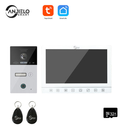 Anjielo Smart Home Tuya Video Intercom For Home WIFI Video Intercom For Apartment 1080P Video Doorphone Call 1/2/3 Floors WIFI Doorbell Camera