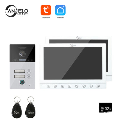 Anjielo Smart Home Tuya Video Intercom For Home WIFI Video Intercom For Apartment 1080P Video Doorphone Call 1/2/3 Floors WIFI Doorbell Camera