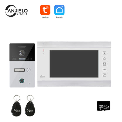 Anjielo Smart Home Tuya Smart Video Intercom Video Interphone Doorbell Camera 1080P WiFi Video Intercom For Home Security Protection