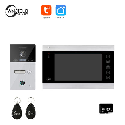 Anjielo Smart Home Tuya Smart Video Intercom Video Interphone Doorbell Camera 1080P WiFi Video Intercom For Home Security Protection