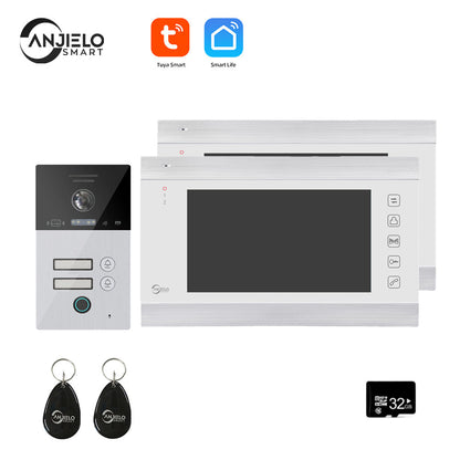 Anjielo Smart Home Tuya Smart Video Intercom Video Interphone Doorbell Camera 1080P WiFi Video Intercom For Home Security Protection