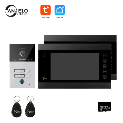 Anjielo Smart Home Tuya Smart Video Intercom Video Interphone Doorbell Camera 1080P WiFi Video Intercom For Home Security Protection