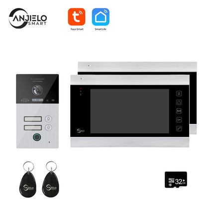 Anjielo Smart Home Tuya Smart Video Intercom Video Interphone Doorbell Camera 1080P WiFi Video Intercom For Home Security Protection