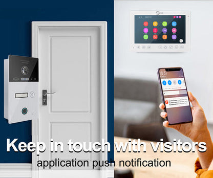 Anjielo Smart Home 7" WIFI Video Intercom For Apartment 1080P Video Doorphone Call 1/2/3 Floor WIFI Door Bell Tuya Video Intercom For Home