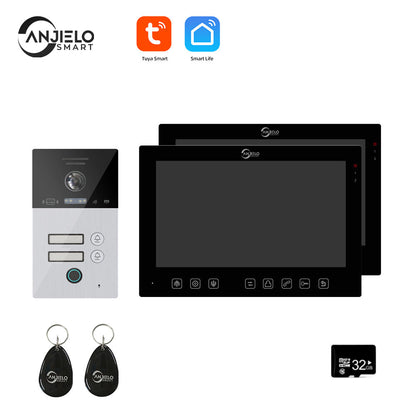 Anjielo Smart Home 7" WIFI Video Intercom For Apartment 1080P Video Doorphone Call 1/2/3 Floor WIFI Door Bell Tuya Video Intercom For Home