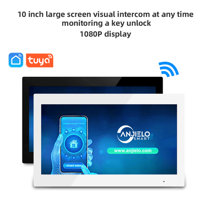 Anjielo Smart Home latest FHD 1080P video intercom Doorphone Touch Screen with Wired Doorbell 1080P 140° intercom