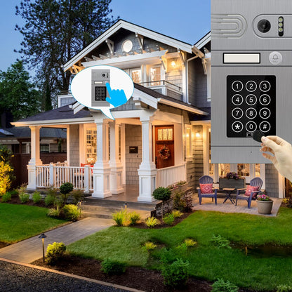 Anjielo Smart Home Tuya Smart App Remote Control WiFi Video Door Phone Intercom Access Control System Motion Detection With Code Keypad/RFID Card