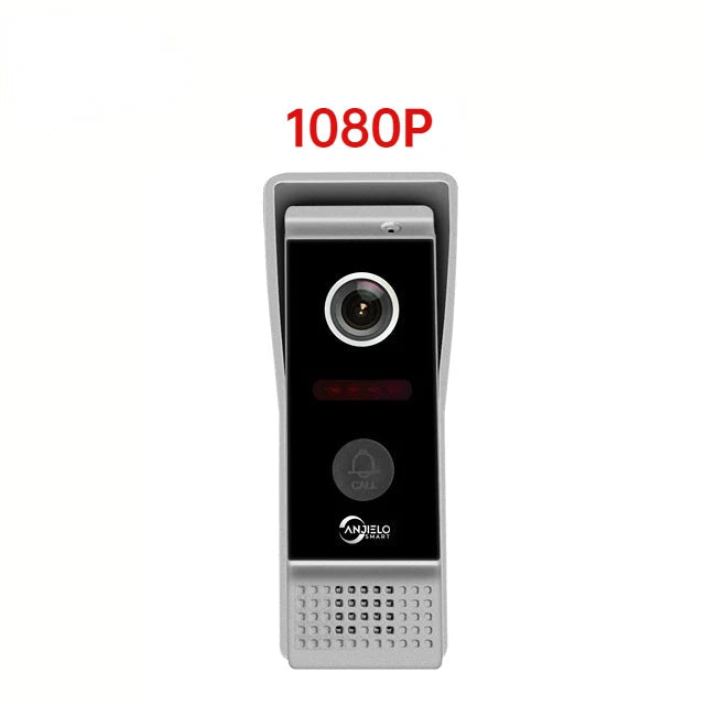 Anjielo Smart Home Tuya 7 Inch Video Doorbell Smart Intercom With Wifi Camera Peephole Viewer Two-way Audio Night Vision For Smart Home Apartment