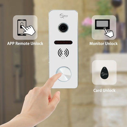 Anjielo Smart Home Tuya 7 inch Monitor VideoDoorbell Intercom System Access Control Camera Smart security device Apartment IC Card Unlocking