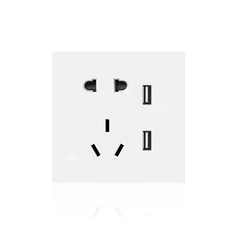 Anjielo Smart Home Smart Switch Socket 5 Holes Zero Live Wire PC Flame Retardant Material ZigBee 3.0 Wireless Connection