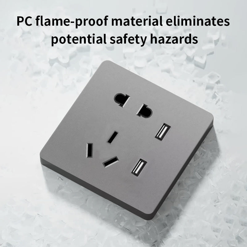 Anjielo Smart Home Smart Switch Socket 5 Holes Zero Live Wire PC Flame Retardant Material ZigBee 3.0 Wireless Connection