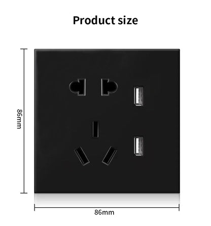 Anjielo Smart Home Smart Switch Socket 5 Holes Zero Live Wire PC Flame Retardant Material ZigBee 3.0 Wireless Connection
