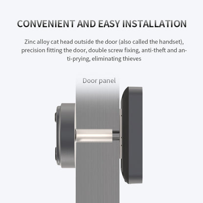 Anjielo Smart Home 1080P Cat's Eye Video Smart Doorbell Cat's Eye Tuya WiFi Cat's Eye Camera Viewer Smart Doorbell Monitoring Kit Supports Night Vision