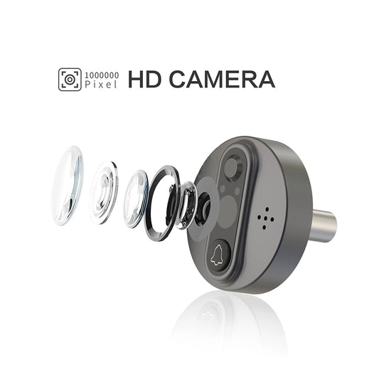 Anjielo Smart Home 1080P Cat's Eye Video Smart Doorbell Cat's Eye Tuya WiFi Cat's Eye Camera Viewer Smart Doorbell Monitoring Kit Supports Night Vision