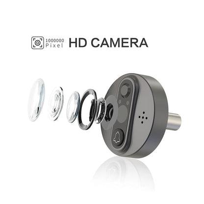 Anjielo Smart Home 1080P Cat's Eye Video Smart Doorbell Cat's Eye Tuya WiFi Cat's Eye Camera Viewer Smart Doorbell Monitoring Kit Supports Night Vision