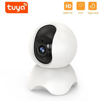 Anjielo Smart Home Tuya-Enabled Indoor IP Camera for Baby Monitoring/Security Surveillance 2.4GHz Wi-Fi Compact Mini Housing
