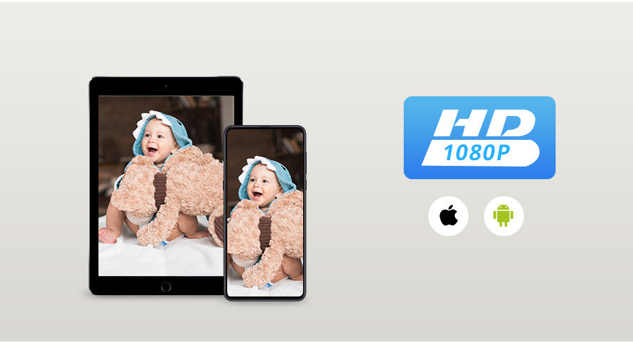 Anjielo Smart Home Tuya 1080P Smart Camera Supports Baby Care, Indoor Security, Mobile Remote Control and High-definition Night Vision