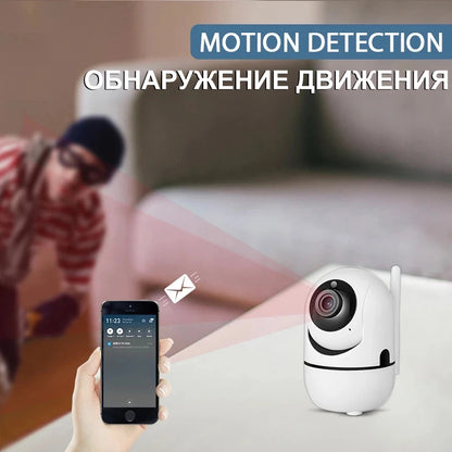 Anjielo Smart Home Tuya 1080P Smart Camera Supports Baby Care, Indoor Security, Mobile Remote Control and High-definition Night Vision