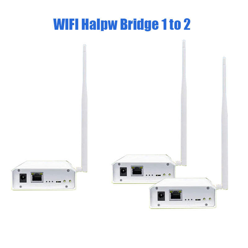 Anjielo Smart Home 2024 New Wifi Halow Wireless Bridge Enhanced Version for 3km Long Distance Transmission Faster Speed and Stronger Penetration