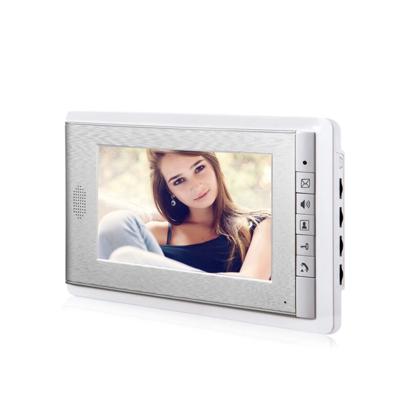 Anjielo Smart Home for 2/3/4 Unit Video Intercom System Doorbell with 7 Inch Monitor Doorphone for 2-4 Household Apartment to use.