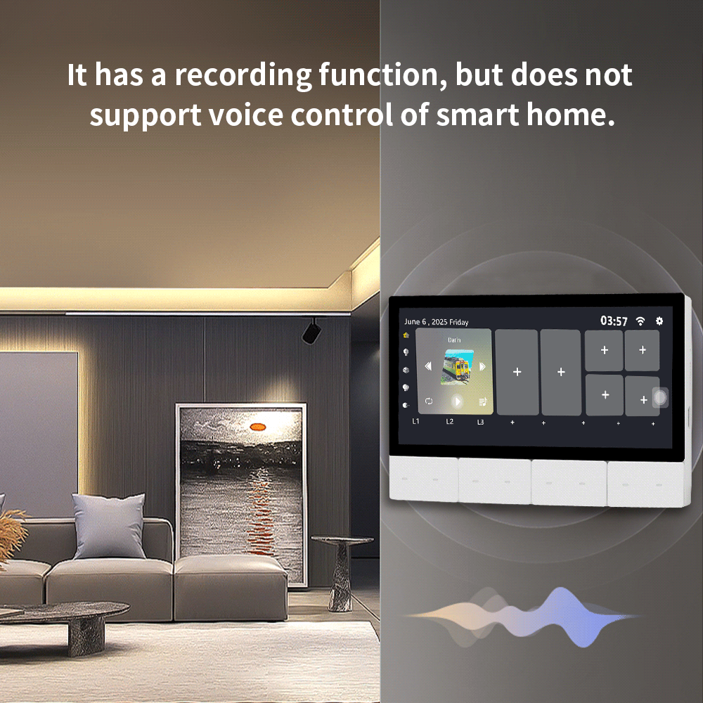 Anjielo Smart Home Latest 6-inch IPS Display Smart Home Central Control Panel Tuya Device Control Scene Touch Screen With Zigbee Smart for Multi-Functional Systems