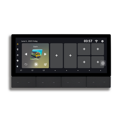 Anjielo Smart Home Latest 6-inch IPS Display Smart Home Central Control Panel Tuya Device Control Scene Touch Screen With Zigbee Smart for Multi-Functional Systems