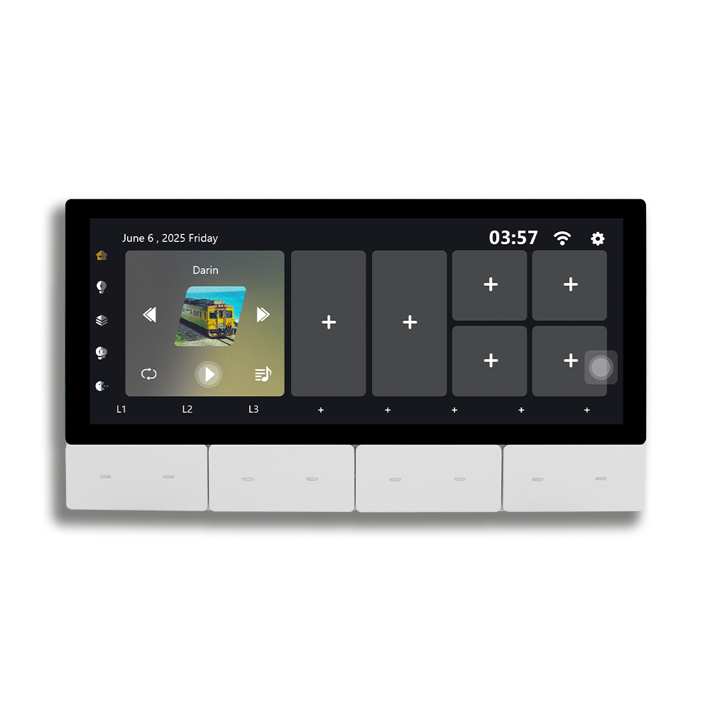 Anjielo Smart Home Latest 6-inch IPS Display Smart Home Central Control Panel Tuya Device Control Scene Touch Screen With Zigbee Smart for Multi-Functional Systems