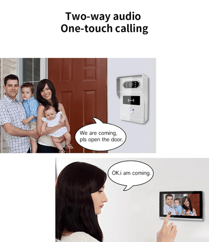 Anjielo Smart Home 1080P Waterproof Video Doorbell Night Vision with Motion Detection IP Video Intercom System fOR Multi-Users