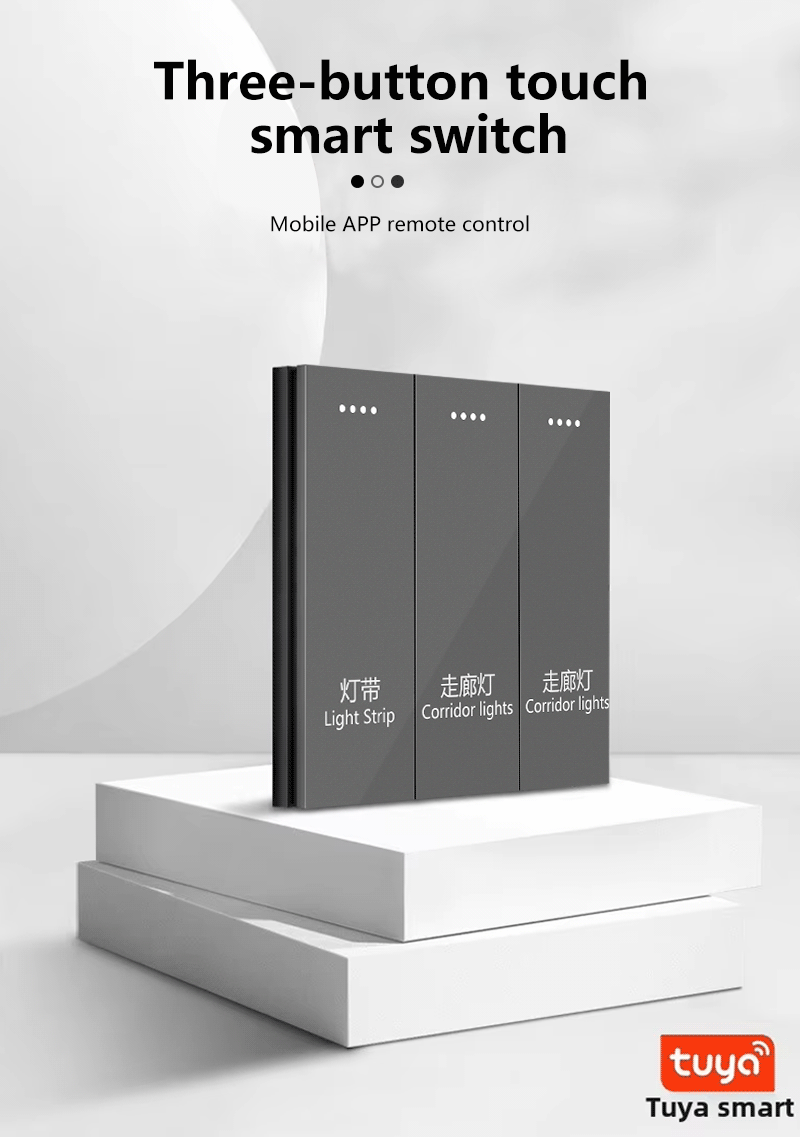 Anjielo Smart Home Relay Switch - Built-in signal amplifier/Zigbee3.0 gateway direct connection/capacitive multi-touch design