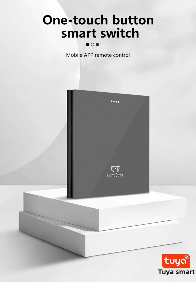 Anjielo Smart Home Tuya Smart ZigBee Zero Fire Large Panel Touch Switch - Tuya Ecological Direct Connection