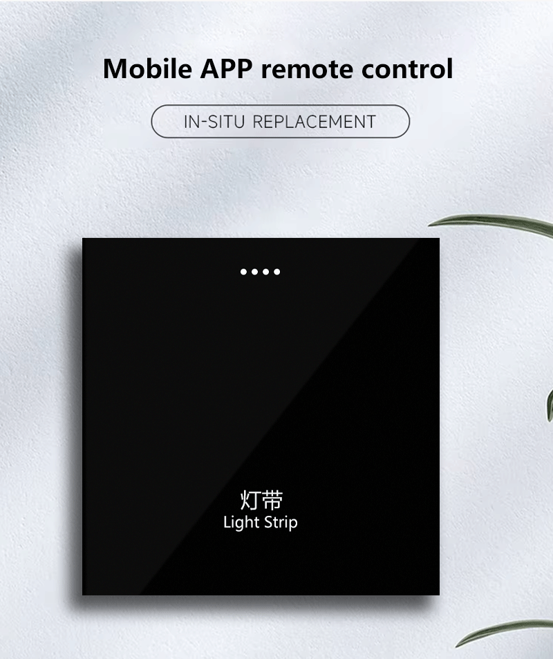 Anjielo Smart Home Tuya Smart ZigBee Zero Fire Large Panel Touch Switch - Tuya Ecological Direct Connection