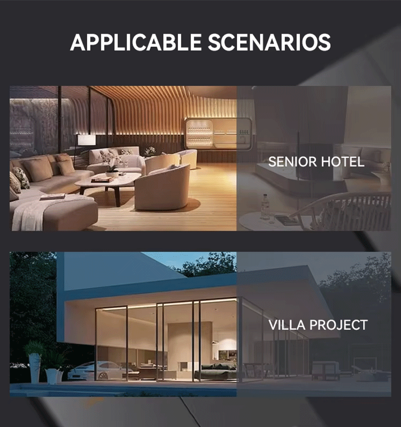 Anjielo Smart Home Zero Firewire Smart Two-button Switch - Zigbee 3.0 Protocol Capacitive Touch Multi-device Linkage Scenario