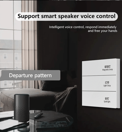 Anjielo Smart Home Tuya ZigBee 3.0 Zero-fire Three-button Switch, Supports Multi-device Binding of Lighting/Curtains/Air Conditioning