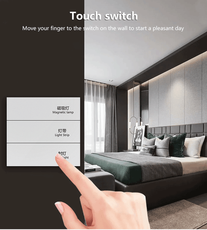 Anjielo Smart Home Tuya ZigBee 3.0 Zero-fire Three-button Switch, Supports Multi-device Binding of Lighting/Curtains/Air Conditioning