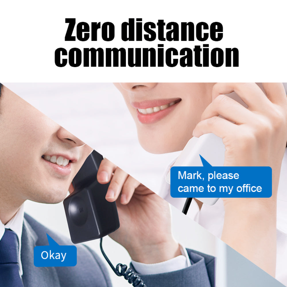 Wireless Intercom System for Home Office, 433MHz Two‑Way Hands‑Free Intercom Phone with LCD Screen, 18650 Battery Power Outage Support for House Apartment Multi‑Floor Communication