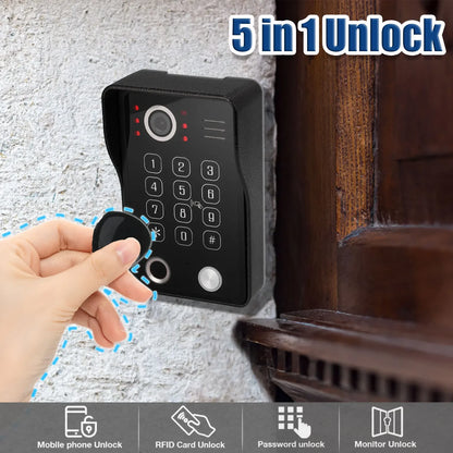 Anjielo Smart Home Tuya Smart Video Intercom with Camera 4CH 15.6inch Touch Screen IDVR 1080P Ddoorbell Intercoms For Apartment